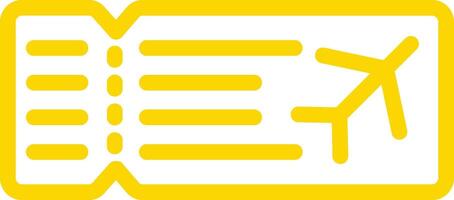 Plane ticket Icon Design Illustration vector