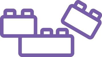 Plastic blocks Icon Design Illustration vector