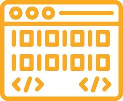 Binary code Icon Design Illustration vector