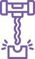Corkscrew Icon Design Illustration vector