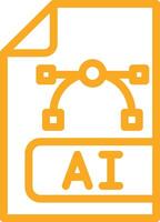 Ai file Icon Design Illustration vector