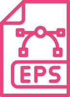 Eps File Icon Design Illustration vector