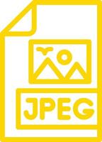 Jpeg file Icon Design Illustration vector