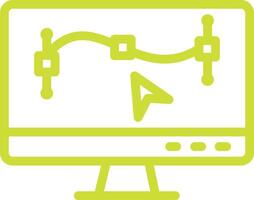 Monitor Icon Design Illustration vector