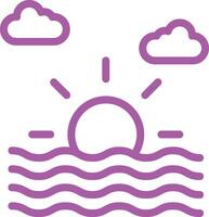 Sunset Icon Design Illustration vector