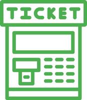 Ticket machine Icon Design Illustration vector
