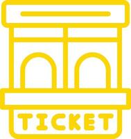 Ticket window Icon Design Illustration vector