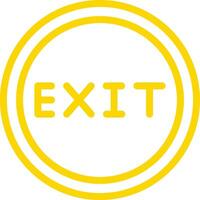 Exit Icon Design Illustration vector