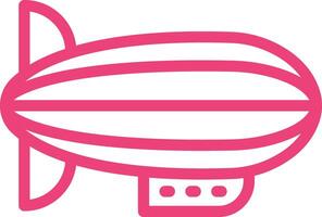 Blimp Icon Design Illustration vector