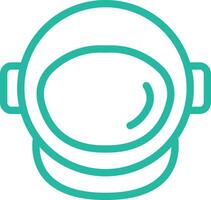 Astronaut helmet Icon Design Illustration vector