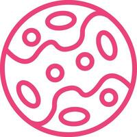 Pluto Icon Design Illustration vector