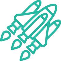 Space shuttle Icon Design Illustration vector