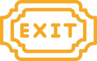 Exit Icon Design Illustration vector