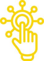 Interactivity Icon Design Illustration vector