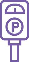 Parking meter Icon Design Illustration vector