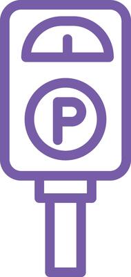 Parking meter Icon Design Illustration