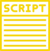 Script Icon Design Illustration vector