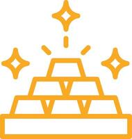 Gold bars Icon Design Illustration vector