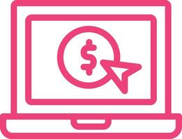 Pay per click Icon Design Illustration vector