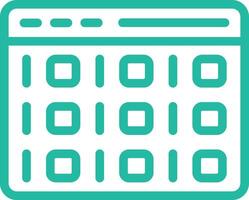 Binary Code Icon Design Illustration vector