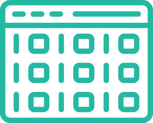 Binary Code Icon Design Illustration