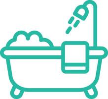 Bathtub Icon Design Illustration vector