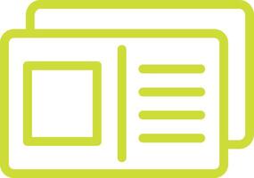 Postcard Icon Design Illustration vector