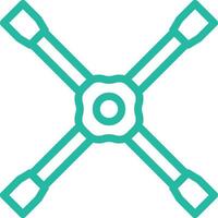 Lug wrench Icon Design Illustration vector