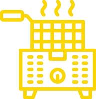Deep Fryer Icon Design Illustration vector