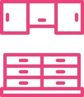 Cupboard Icon Design Illustration vector