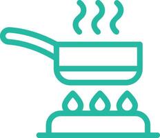 Frying Pan Icon Design Illustration vector
