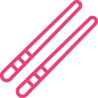 Chopsticks Icon Design Illustration vector