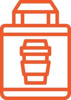 Take Away Icon Design Illustration vector