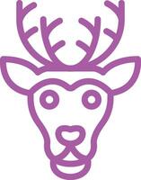 Reindeer Icon Design Illustration vector