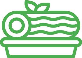Roll Cake Icon Design Illustration vector