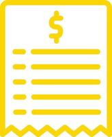 Bill Icon Design Illustration vector
