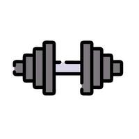 A dumbbell icon on a white background vector