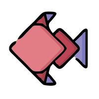 fish icon illustration vector