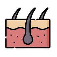 A piece of skin with two horns on it vector