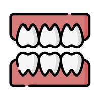 A tooth with four teeth on it vector