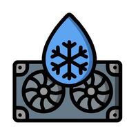 A blue and white snowflake on top of a computer vector