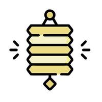 A chinese lantern icon on a white background vector