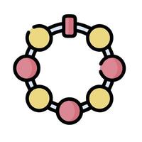 A circle with many balls in it vector
