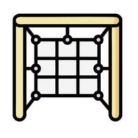 A cartoon illustration of a table with a net vector