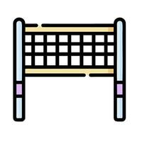 A volleyball net icon on a white background vector
