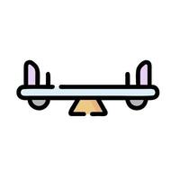 A skateboard with wheels on it vector