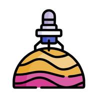 A bottle with a lid on top of it vector