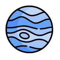 The planet with waves and waves in it vector