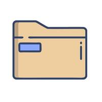 A folder icon on a white background vector