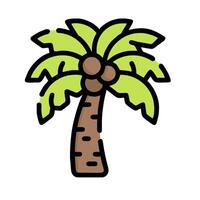 A palm tree icon on a white background vector